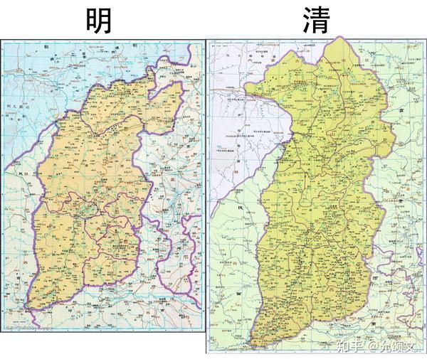 明清山西地图只有太原府没有"晋中市"