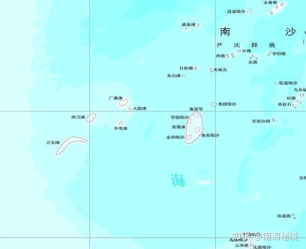 南沙群岛西南部地图