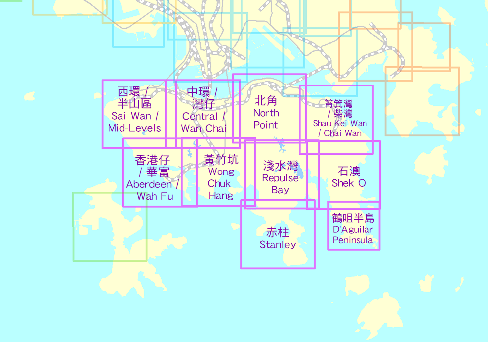 干货香港区域划分及香港各大学分布地铁线路地图