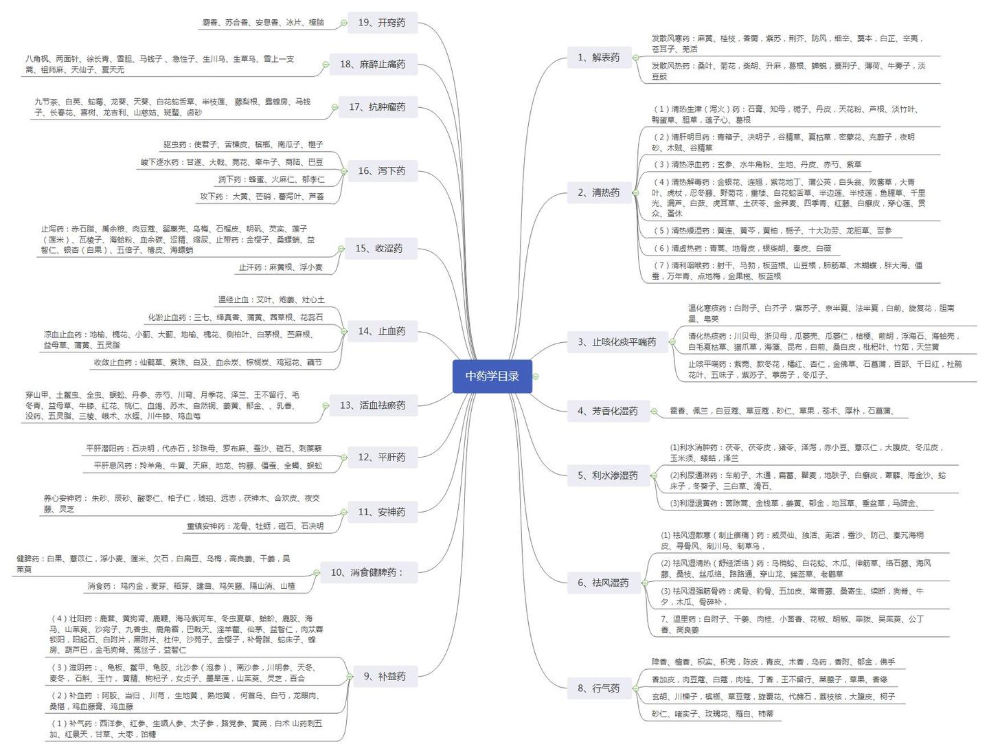 中药学 思维导图分享
