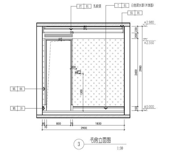 新手篇||如何画书房立面图(大纲)