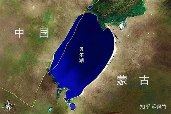 展开地图,我们惊奇地发现,现在的贝尔湖绝大部分已不在中国境内.608.