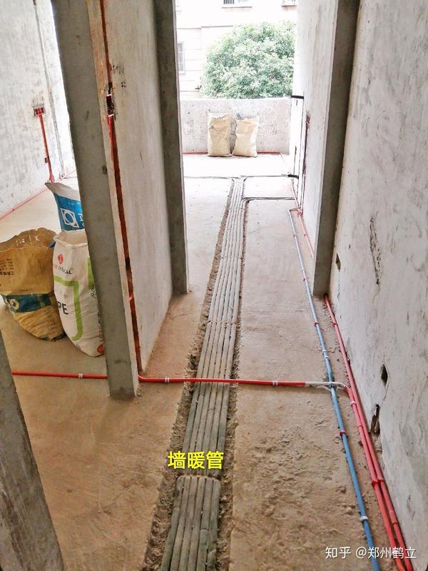 郑州装修~墙暖和水电预埋施工完成.