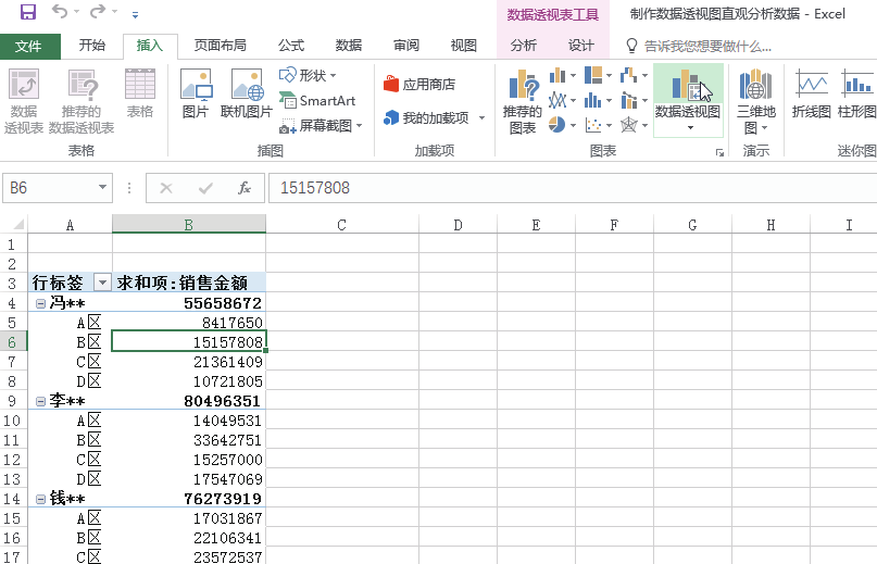 什么是动态数据透视表