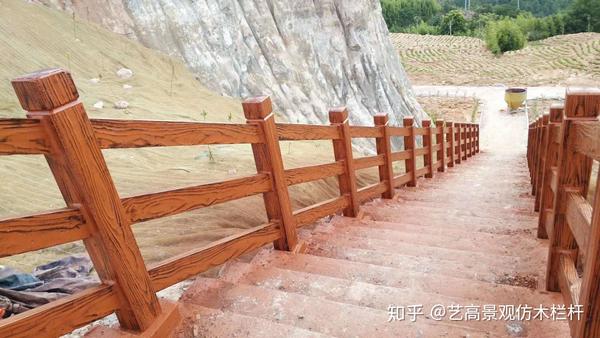来宾景区护栏,来宾登山楼梯仿木栏杆