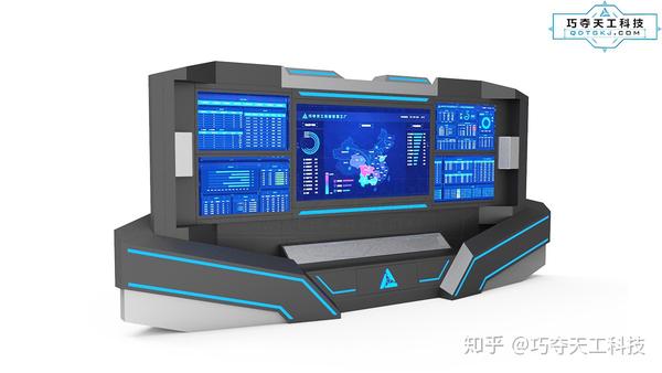 巧夺天工科技控制台-海军指挥所-太空科技风解决方案