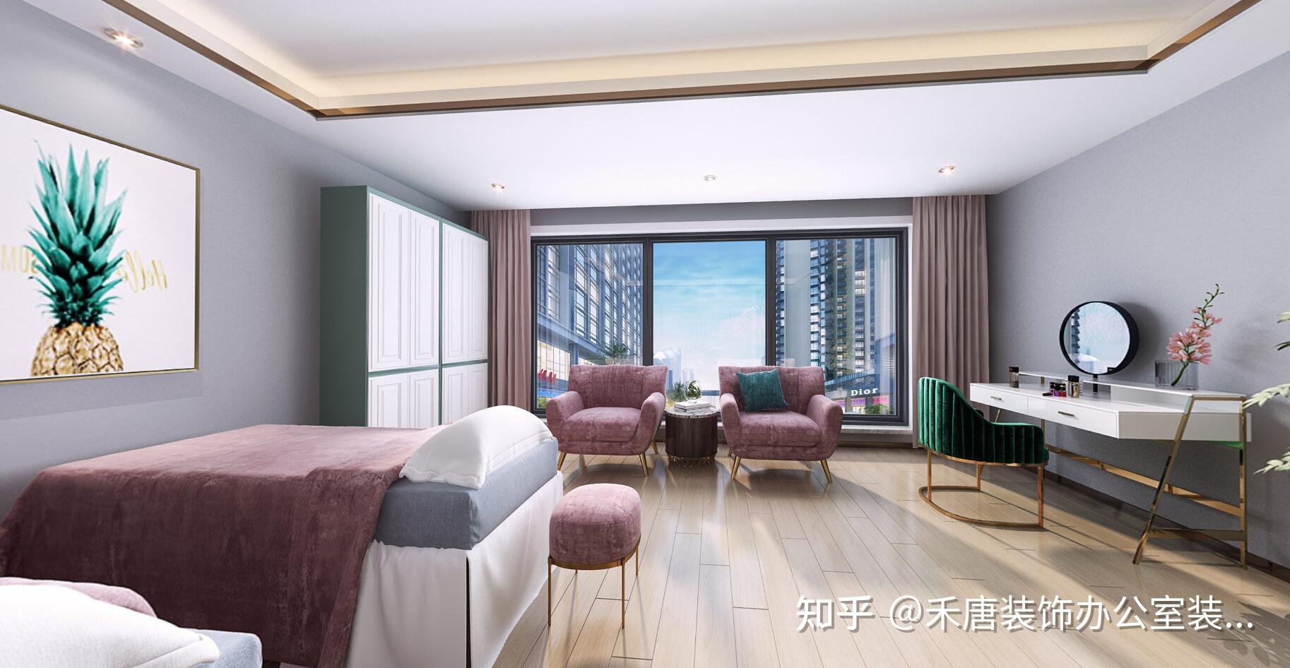 小型美容院的简约装修小型美容院装修设计效果图