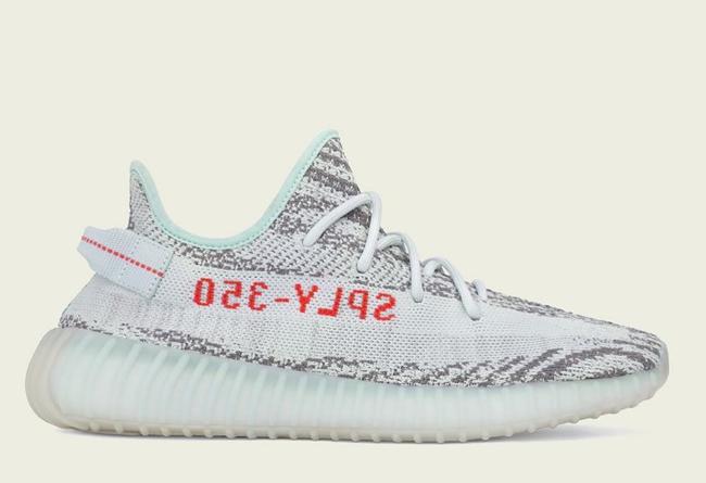 adidas yeezy 350 boost v2 "blue tint" 可燃冰蓝斑马椰子 货号:b