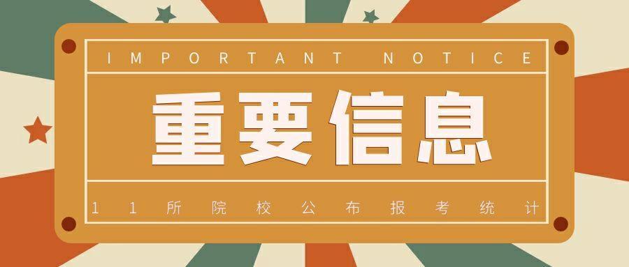 重要信息!这些院校公布2021报考人数