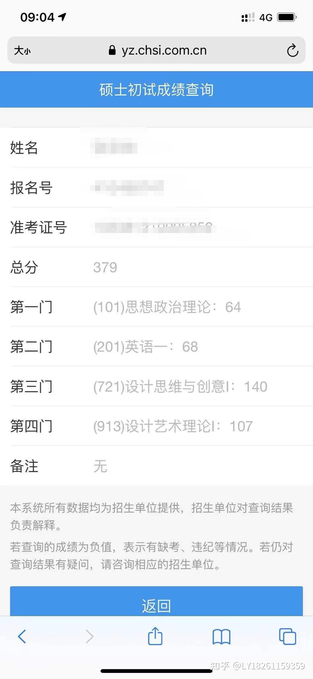 浙理工21考研成绩单