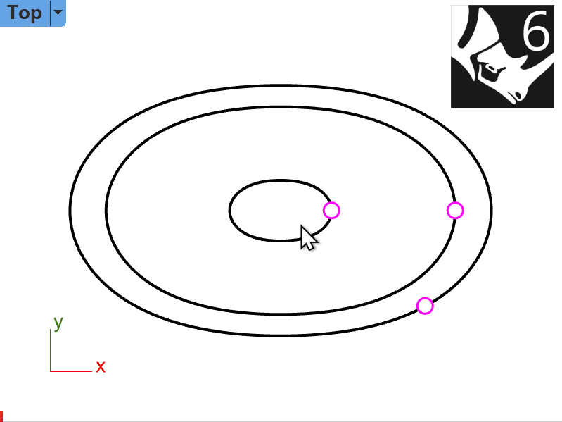 以下通过2个gif对比 rhino 6 和 rhino 7 中使用相同的工具和流程