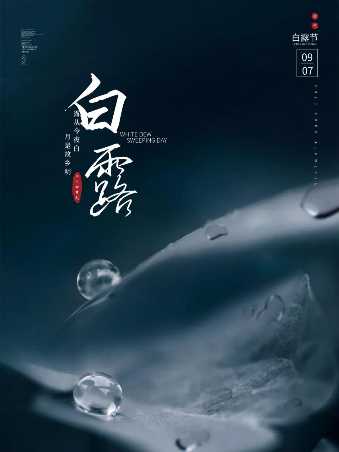 9月7日白露节气祝福语温馨的话白露祝福语短语