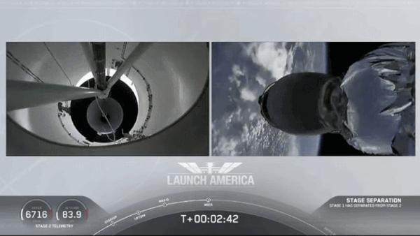 SpaceX首次载人火箭发射成功！