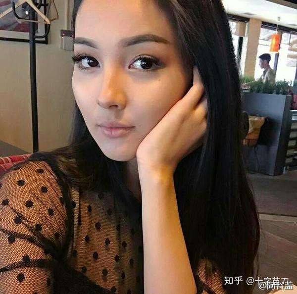 哈萨克斯坦美女,黄白混血人种图兰人种咸海类型(aralid)混东亚人种