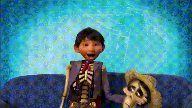 迪士尼的动画水平真不是盖的,米格掉落到一个有喀斯特地貌特征的大水