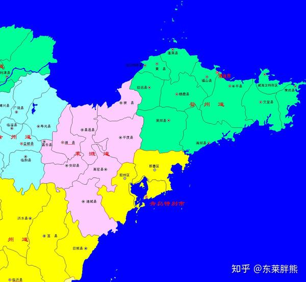 胶东半岛历史地图(八):民国