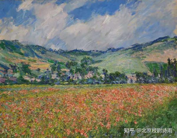 莫奈的罂粟花的田野