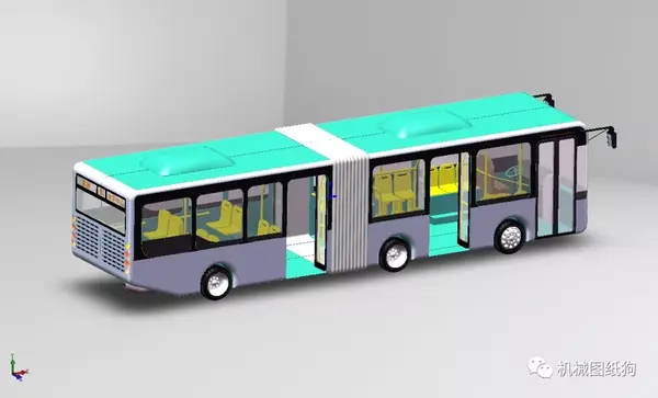 机械图纸狗其他车型简易brt公交车模型 solidworks