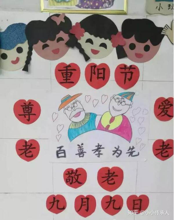 传统文化:幼儿园重阳节主题墙欣赏—爷爷奶奶我爱您