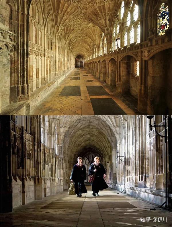 《哈利波特》中,霍格沃茨学院走廊的大部分场景,就是在哥特式教堂中