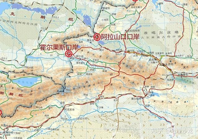 我国西北边境口岸之二连浩特口岸阿拉山口口岸和霍尔果斯口岸