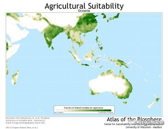 全球耕地分布和人口分布高度重合!
