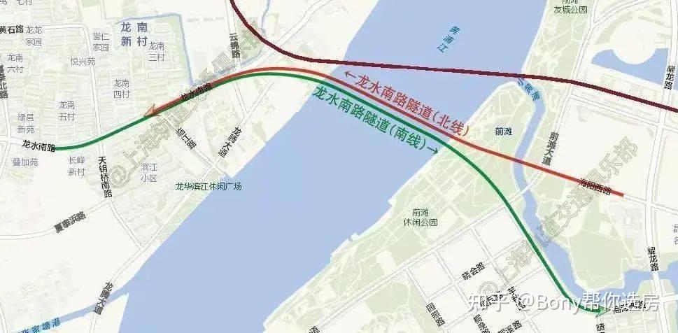 不仅如此,现在还在建龙水南路隧道,建成后将进一步缓解三林居民来往于