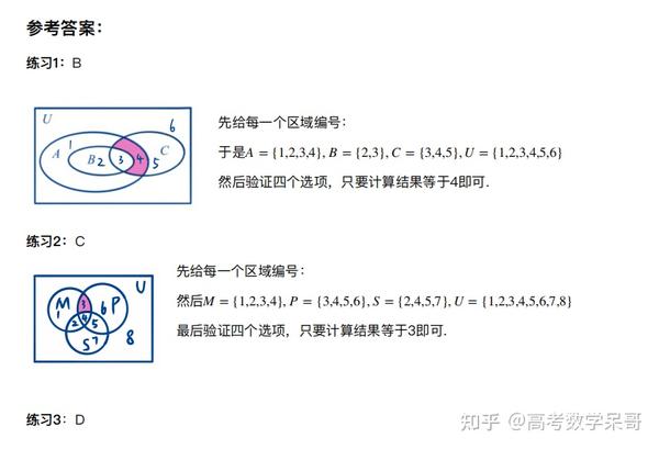 【高考数学】1.1 特殊值妙解韦恩图