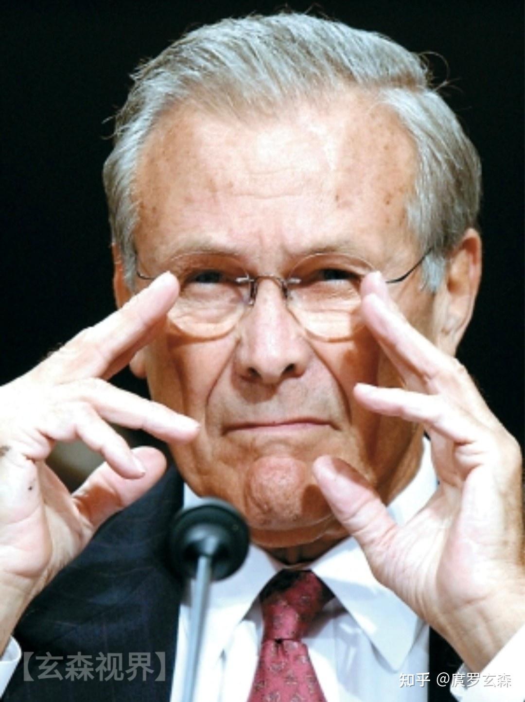 美国前国防部长唐纳德·亨利·拉姆斯菲尔德(donald henry rumsfeld)