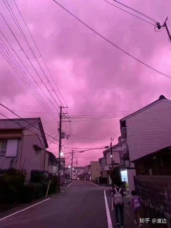 日本粉紫色仙境般天空,梦幻魔界.(精美图片)
