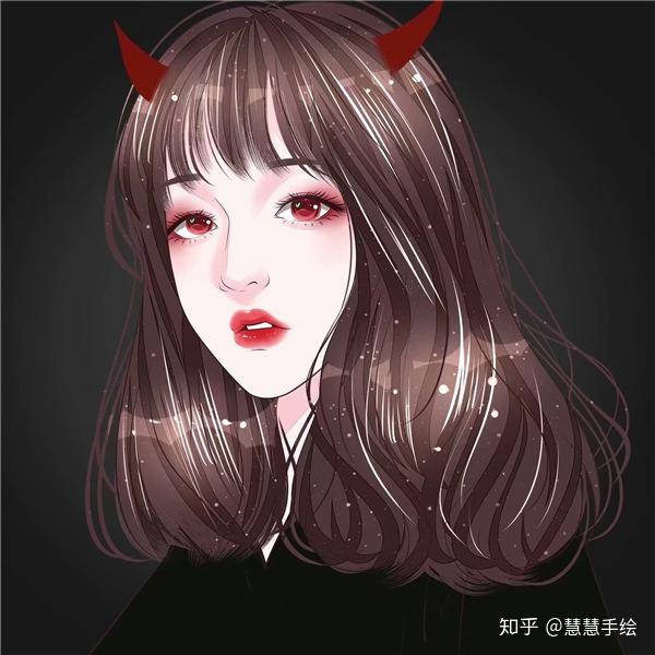独一无二与众不同头像 手绘头像图片女动漫 手绘漫画卡通头像女生