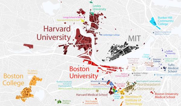 02 名校之都 波士顿是名符其实的美国大学之城,整个波士顿地区拥有