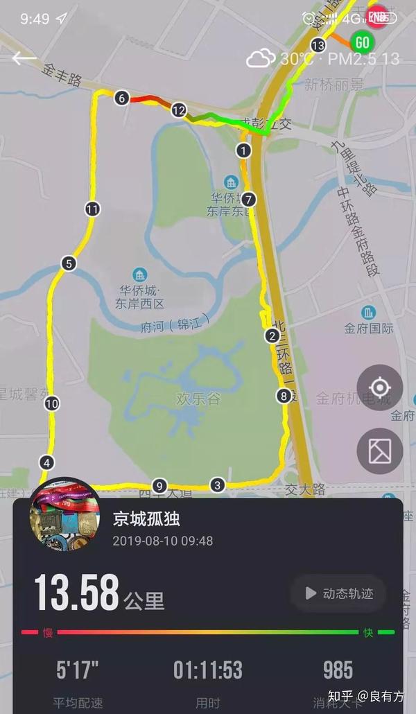 跑步路线194——四川成都 欢乐谷(周边)