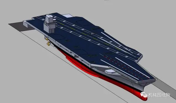 【海洋船舶】福特号cvn-78航母模型3d图纸 solidworks