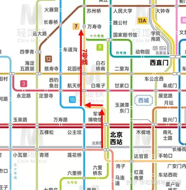 7号线前两期已经开通,北京西站到通州的环球度假区.