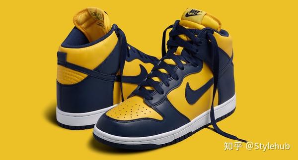 密歇根大学配色nike dunk high「michigan」