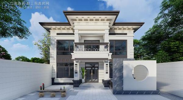 阁楼层 露台,易盖房江苏南京带多庭院舒适实用型新中式别墅