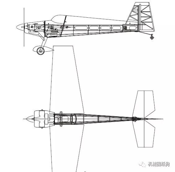 【飞行模型】航模模型飞机制作图纸 dxf格式