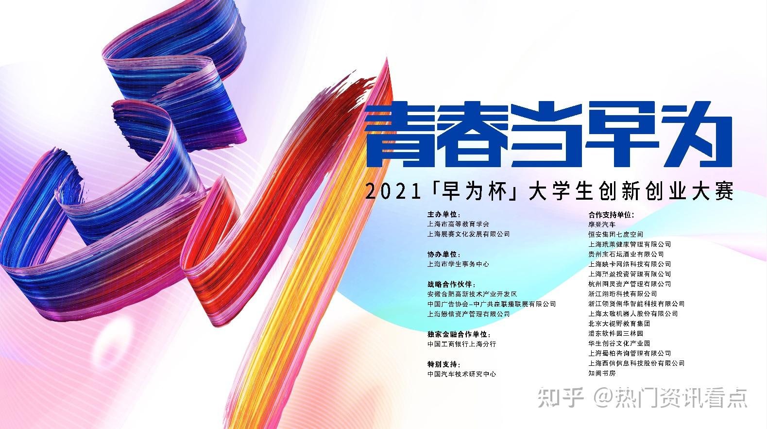 千万级扶持政策孵化青春梦想2021早为杯大学生创新创业大赛等你来