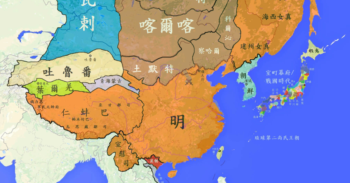 【史图馆】中国历代疆域变化52 嘉靖怠政 南倭北虏