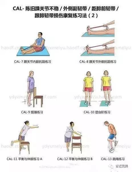 对于慢性踝关节不稳患者,可首先尝试保守治疗,如增大关节活动度训练