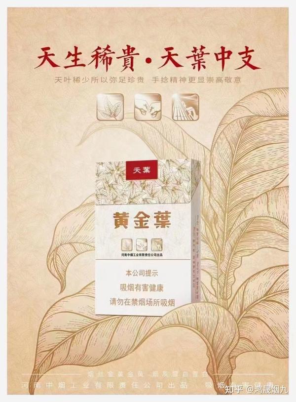 黄金叶(天叶中支)参数价格及图片,黄金叶中支天叶多少