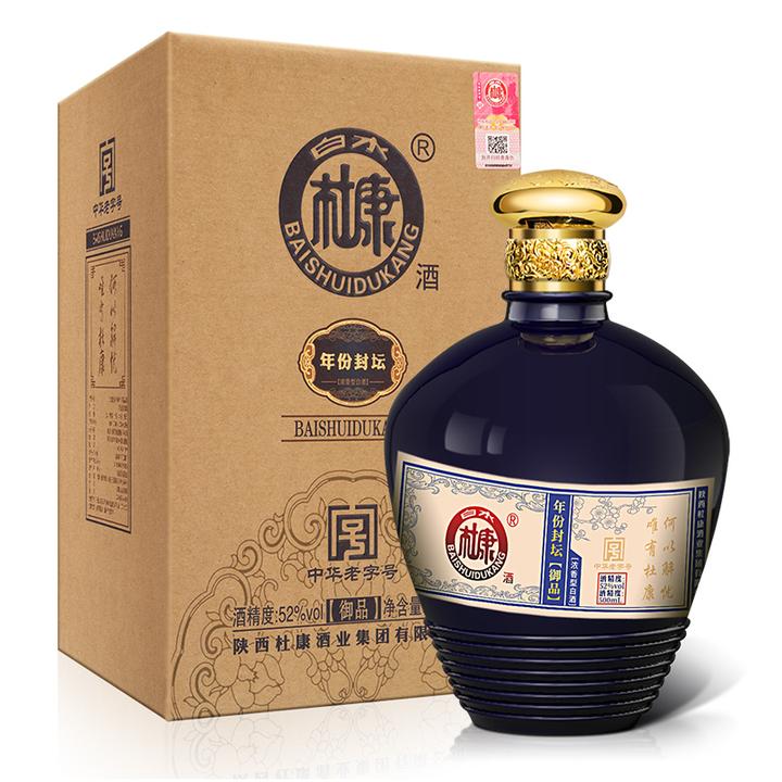 原价$59 现价$39 白水杜康 52度年份封坛 御品 浓香型白酒 500ml单瓶