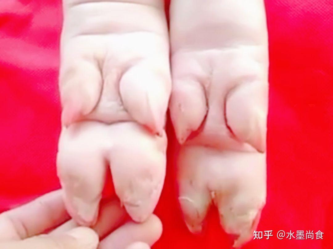 猪因为运动,承重大多靠前蹄,因此前蹄的脚趾也会得到磨损,前蹄四个