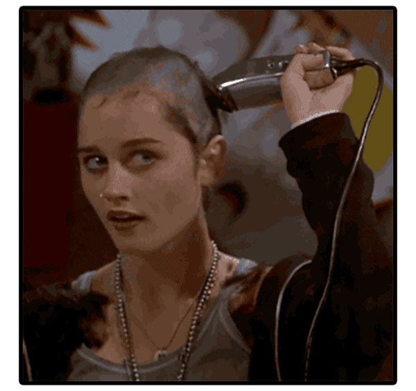 如果女人们用光头表达自己的态度 那男人只能用长发来体现自己的不同