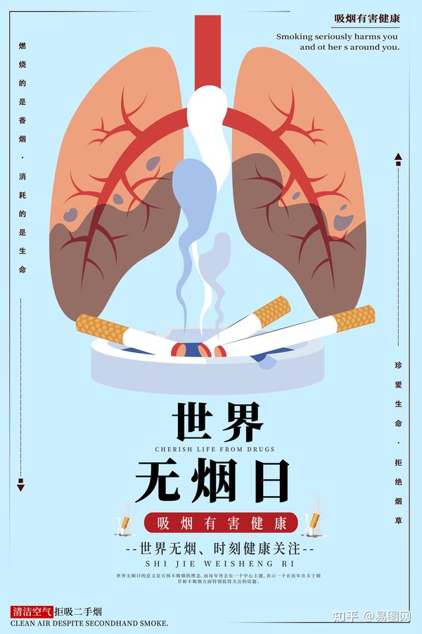 世界无烟日主题活动策划有哪些适用的宣传海报