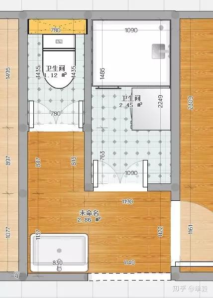 5平米的卫生间,到底能不能做出三分离?咋做?