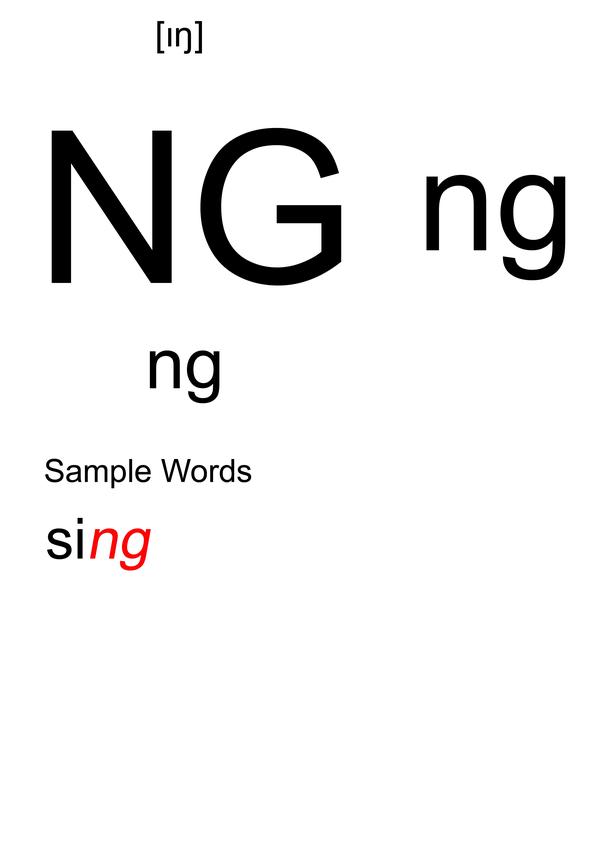 辅音字母组合ng的发音《记词更易 听音能写 见词能