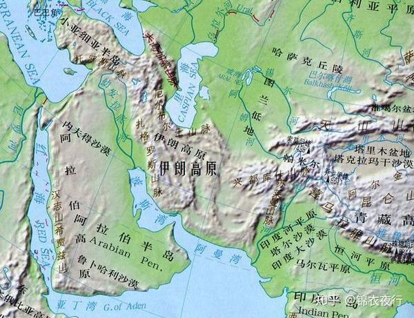 伊朗高原的地理位置