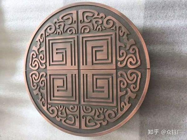 铝板雕刻拉手 logo 祥云 回纹